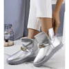 PA1 Bottes De Neige Argentées Pour Femmes De Catola