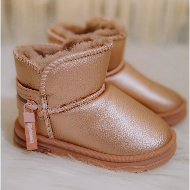 PA1 Bottes De Neige Enfant Rose Frosty 1 PA1 Bottes De Neige Enfant Rose Frosty