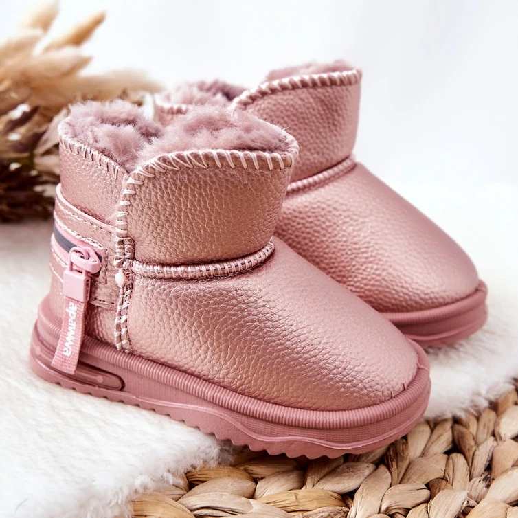 PA1 Bottes De Neige Enfant Rose Frosty 10 PA1 Bottes De Neige Enfant Rose Frosty – Image 10