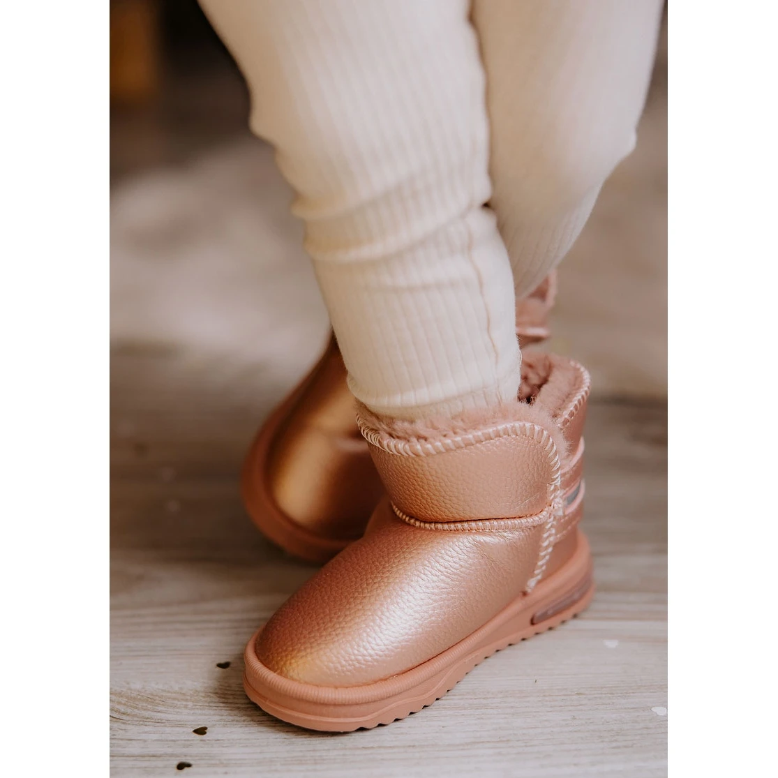 PA1 Bottes De Neige Enfant Rose Frosty 3 PA1 Bottes De Neige Enfant Rose Frosty – Image 3