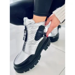 PA1 Bottes De Neige Femme Wells Silver Le Noir Argent -Lumière Écarlate Bottes pa1 bottes de neige femme wells silver le noir argent 3 2000x2000 1