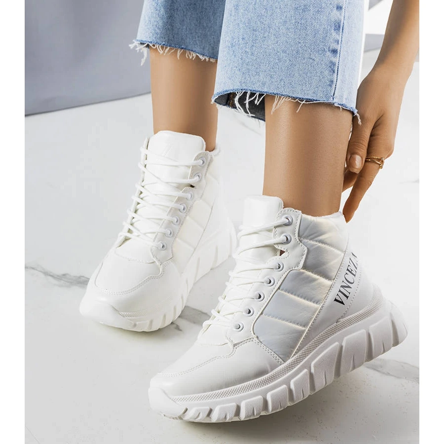 PA1 Bottes De Neige Isolées Blanches Luz 1 PA1 Bottes De Neige Isolées Blanches Luz