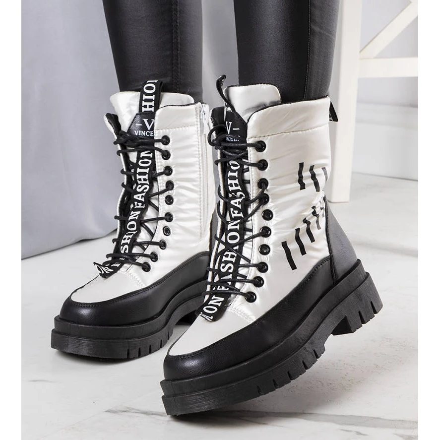 PA1 Bottes De Neige Saraï Blanche Le Noir 1 PA1 Bottes De Neige Saraï Blanche Le Noir