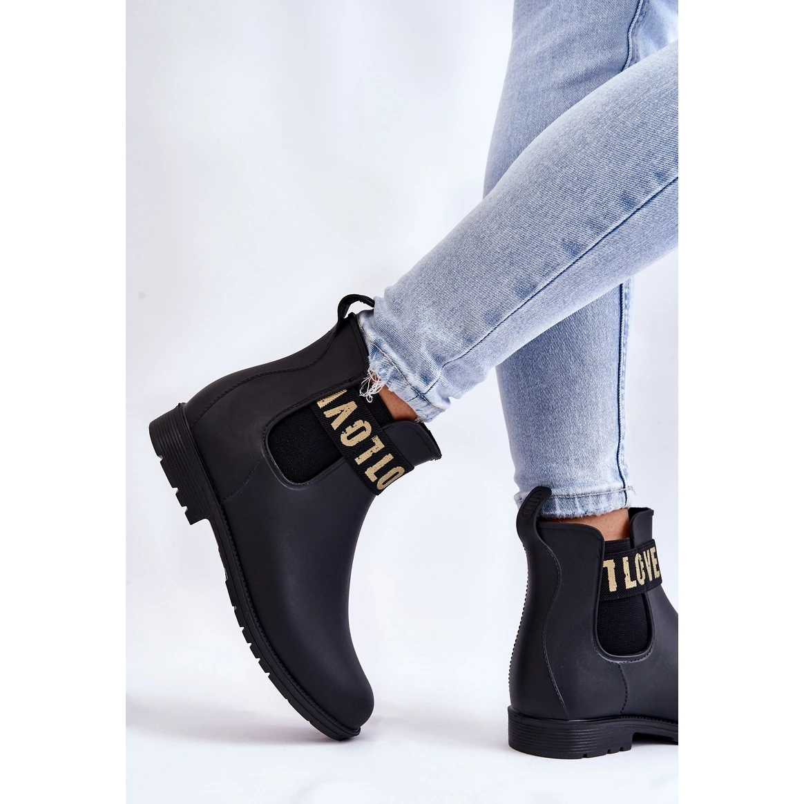 PA1 Bottes De Pluie à Enfiler Pour Femme Noir Joline Le Noir 4 PA1 Bottes De Pluie à Enfiler Pour Femme Noir Joline Le Noir – Image 4