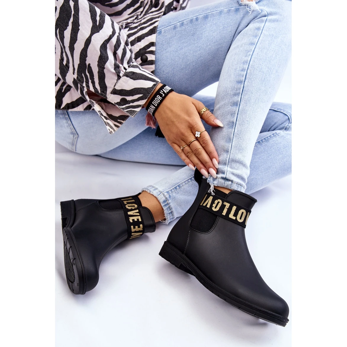 PA1 Bottes De Pluie à Enfiler Pour Femme Noir Joline Le Noir 5 PA1 Bottes De Pluie à Enfiler Pour Femme Noir Joline Le Noir – Image 5