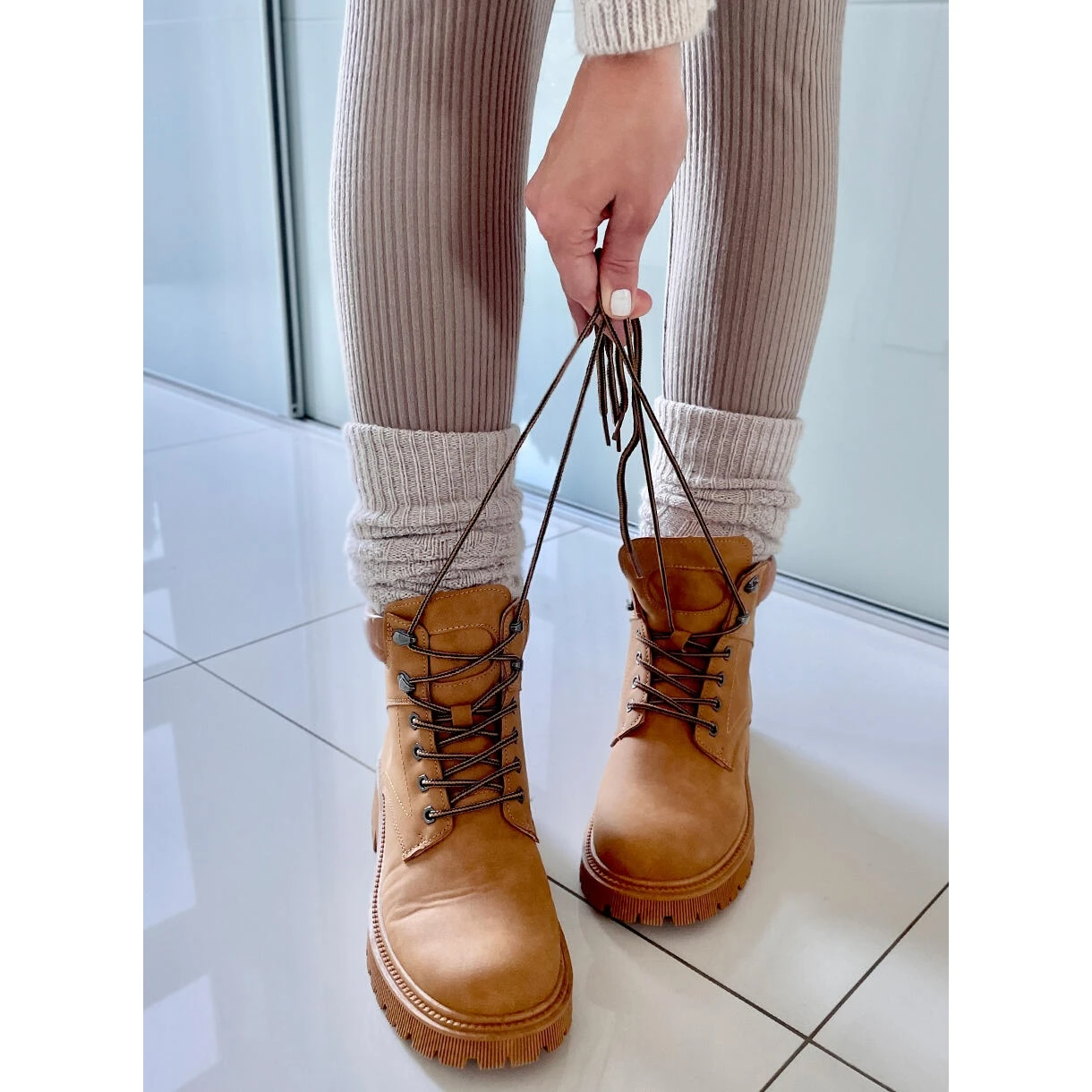 PA1 Bottes De Trappeur Isolées Basco Camel Beige Jaune 5 PA1 Bottes De Trappeur Isolées Basco Camel Beige Jaune – Image 5