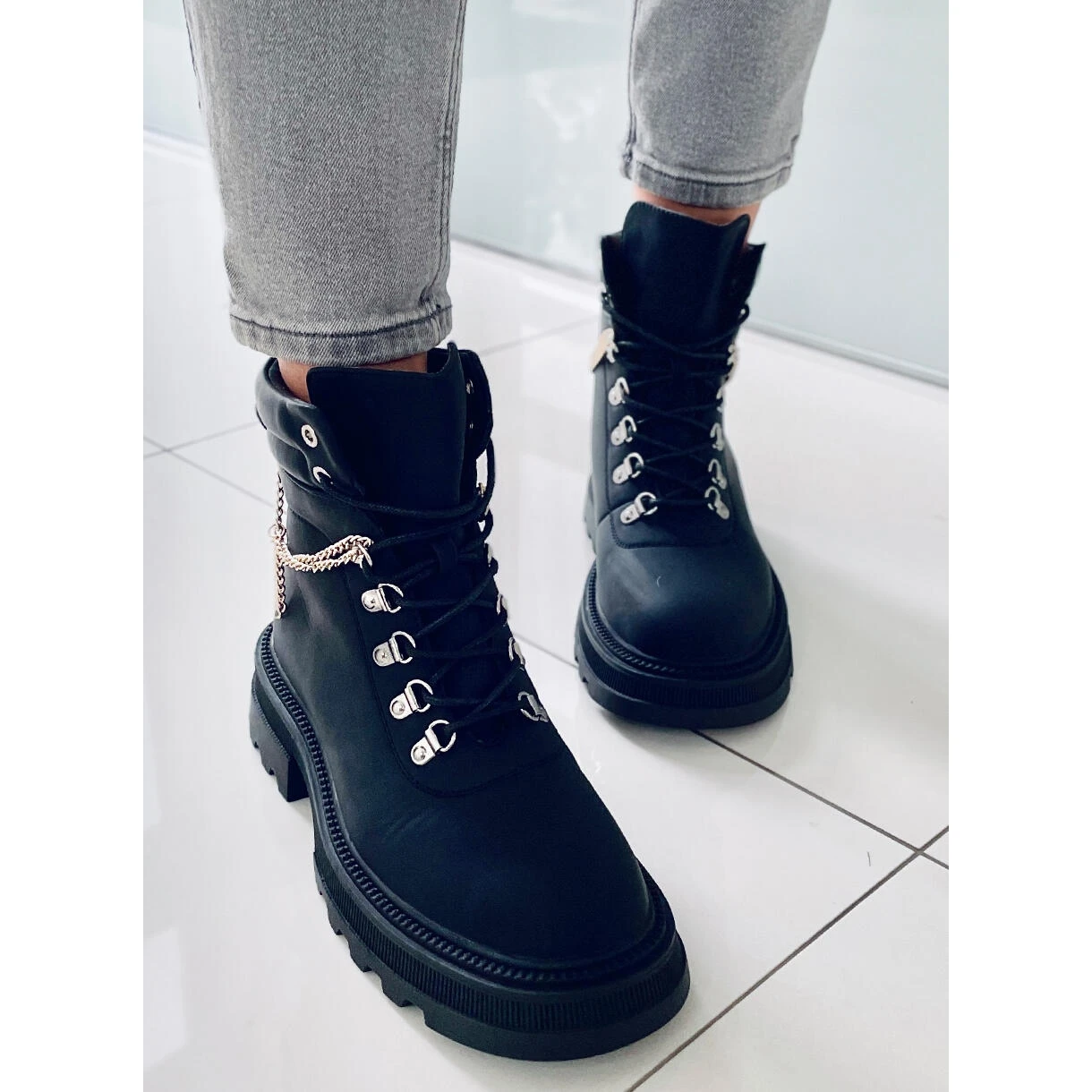 PA1 Bottes De Trappeur Noires Hudson Le Noir 2 PA1 Bottes De Trappeur Noires Hudson Le Noir – Image 2