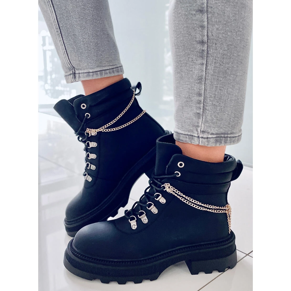 PA1 Bottes De Trappeur Noires Hudson Le Noir 3 PA1 Bottes De Trappeur Noires Hudson Le Noir – Image 3