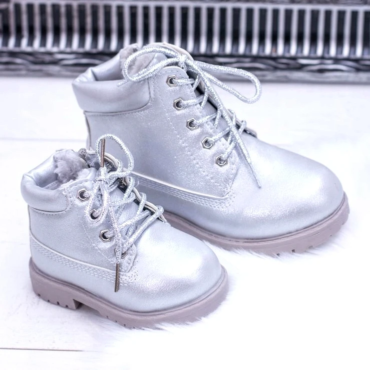 PA1 Bottes Dexter Isolées Argentées De Trappeurs Pour Enfants 2 PA1 Bottes Dexter Isolées Argentées De Trappeurs Pour Enfants – Image 2