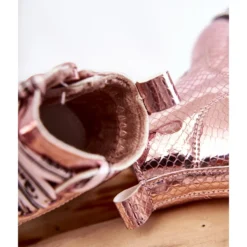 PA1 Bottes En Cuir Chaudes Pour Enfants Dottie Rose -Lumière Écarlate Bottes pa1 bottes en cuir chaudes pour enfants dottie rose 5 2000x2000 1