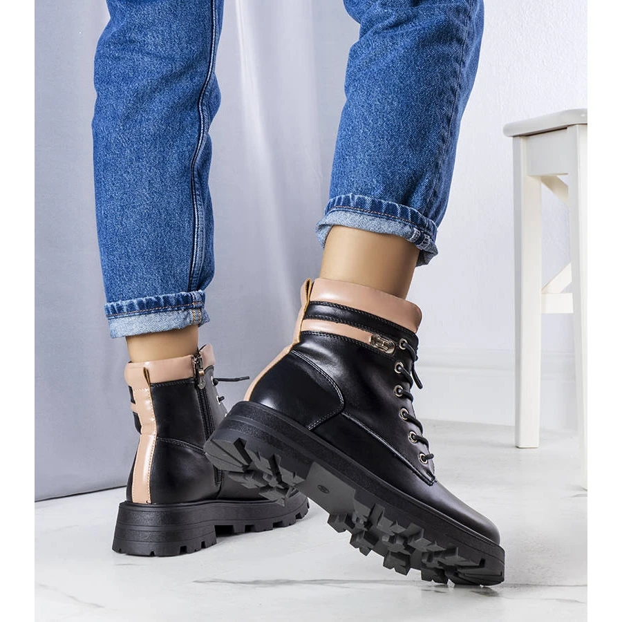 PA1 Bottes Isolées Noires De L'Artois Beige Le Noir 2 PA1 Bottes Isolées Noires De L'Artois Beige Le Noir – Image 2