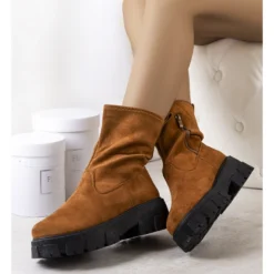 PA1 Bottes Marron Sur La Plateforme Conco Brun Multicolore