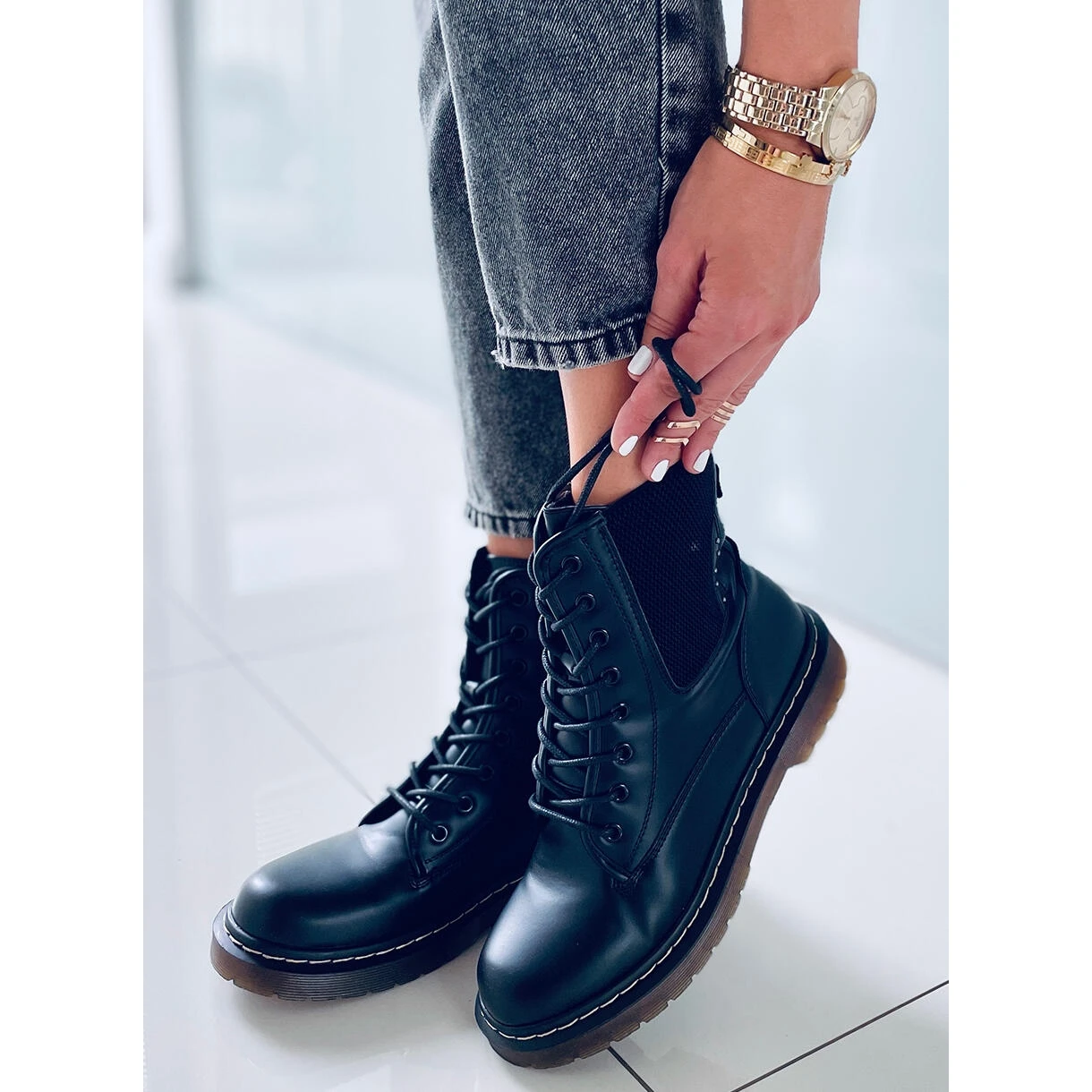 PA1 Bottes Martensiaki Noires Mates Hirst Le Noir 3 PA1 Bottes Martensiaki Noires Mates Hirst Le Noir – Image 3