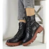 PA1 Bottes Noires Sur Une Semelle Rukit Marron Le Noir