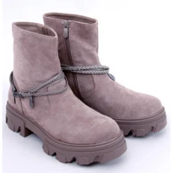 PA1 Bottes Plates Connie Taupe Beige