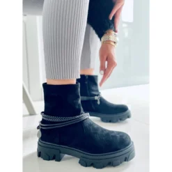 PA1 Connie Bottes Plates Noires Le Noir 9 PA1 Connie Bottes Plates Noires Le Noir -Lumière Écarlate Bottes pa1 connie bottes plates noires le noir 5 2000x2000 1