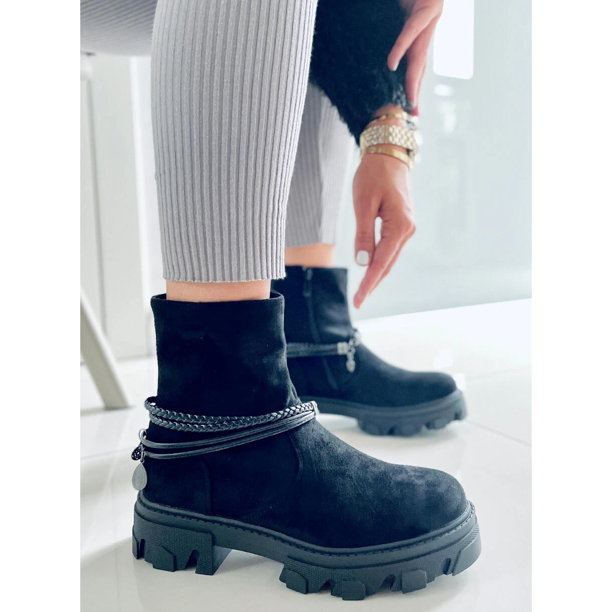 PA1 Connie Bottes Plates Noires Le Noir 5 PA1 Connie Bottes Plates Noires Le Noir – Image 5