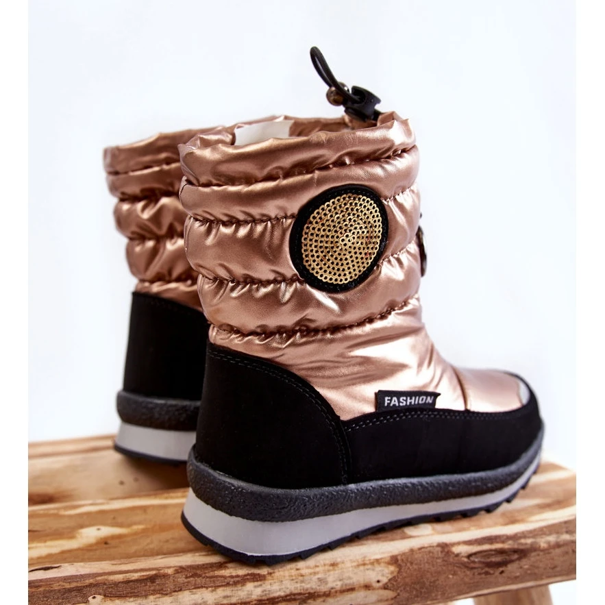 PE1 Bottes De Neige Chaudes Hautes En Laine Golden Lucia Le Noir 3 PE1 Bottes De Neige Chaudes Hautes En Laine Golden Lucia Le Noir – Image 3