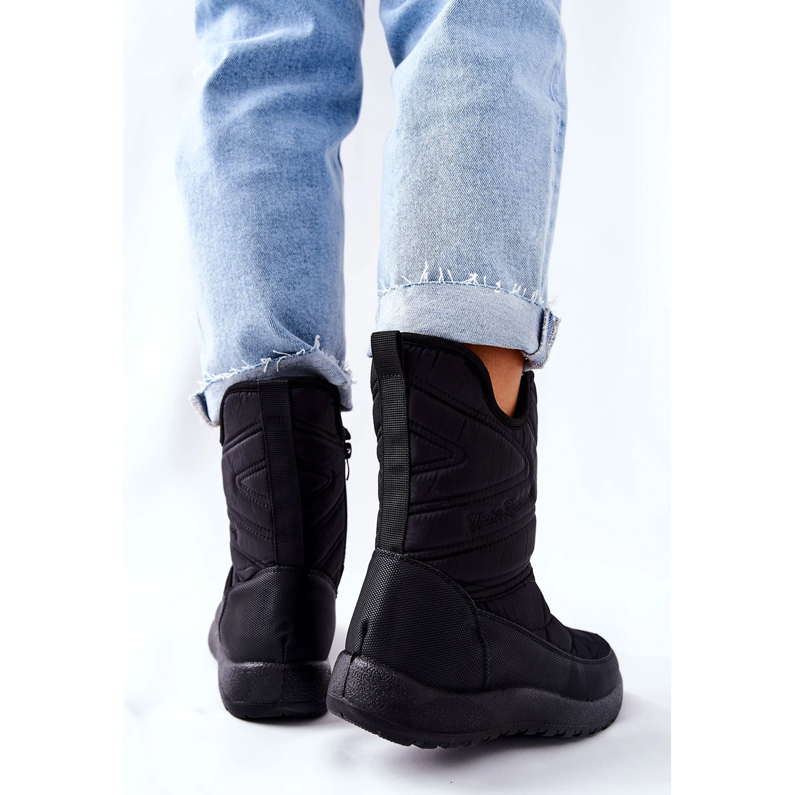 PE1 Bottes De Neige Chaudes Noires Winessa High Le Noir 3 PE1 Bottes De Neige Chaudes Noires Winessa High Le Noir – Image 3
