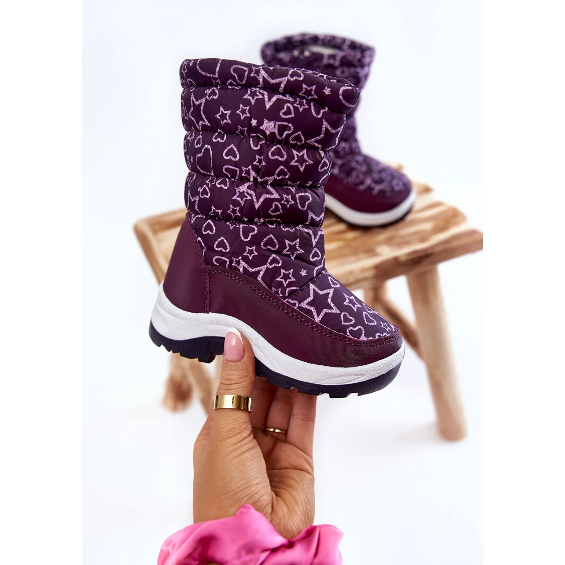 PE1 Bottes De Neige Enfant Warm Purple Terra Violet 3 PE1 Bottes De Neige Enfant Warm Purple Terra Violet – Image 3