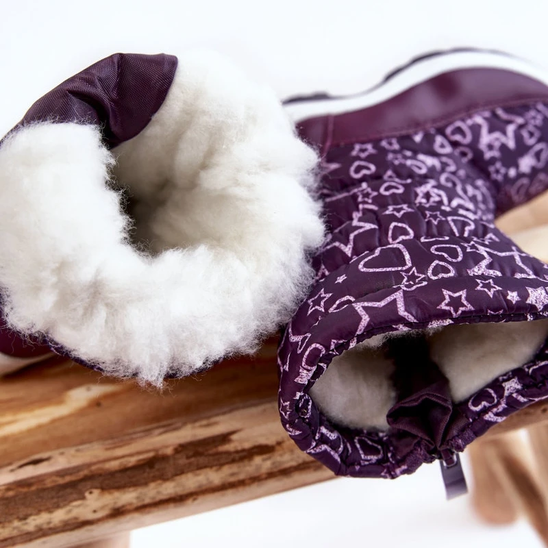 PE1 Bottes De Neige Enfant Warm Purple Terra Violet 4 PE1 Bottes De Neige Enfant Warm Purple Terra Violet – Image 4