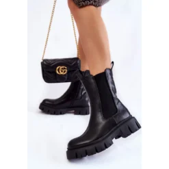 PE1 Bottes De Travail à Plateforme Pour Femmes Noir Aliana Le Noir -Lumière Écarlate Bottes pe1 bottes de travail a plateforme pour femmes noir aliana le noir 3 2000x2000 1