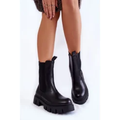 PE1 Bottes De Travail à Plateforme Pour Femmes Noir Aliana Le Noir -Lumière Écarlate Bottes pe1 bottes de travail a plateforme pour femmes noir aliana le noir 4 2000x2000 1