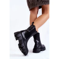 PE1 Bottes De Travail à Plateforme Pour Femmes Noir Aliana Le Noir -Lumière Écarlate Bottes pe1 bottes de travail a plateforme pour femmes noir aliana le noir 6 2000x2000 1