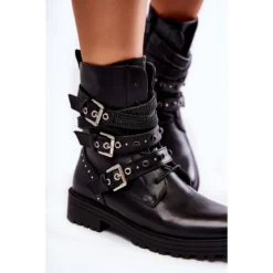 PG1 Bottes Chaudes Femme À Lanières Uni Noir Lambert Le Noir -Lumière Écarlate Bottes pg1 bottes chaudes femme a lanieres uni noir lambert le noir 6 2000x2000 1