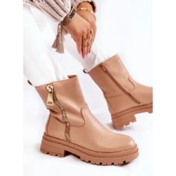 PG1 Bottes Chaudes Jette Nude Avec Fermetures éclair Pour Femmes Beige -Lumière Écarlate Bottes pg1 bottes chaudes jette nude avec fermetures eclair pour femmes beige 3 2000x2000 1