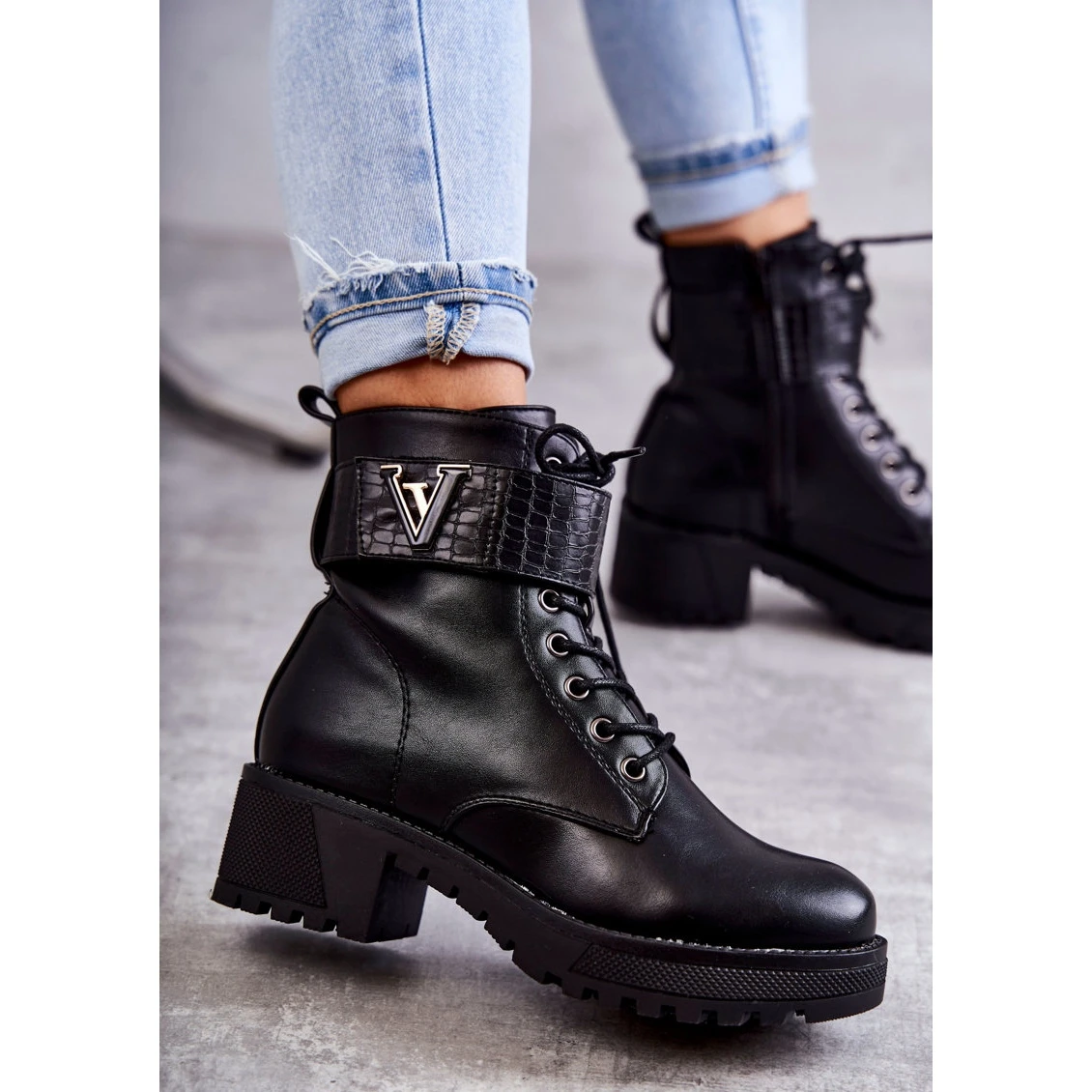 PG1 Bottes En Cuir Avec Réchauffement Ramsey Noir Avec Fermeture Éclair Le Noir 12 PG1 Bottes En Cuir Avec Réchauffement Ramsey Noir Avec Fermeture Éclair Le Noir – Image 12