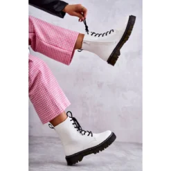 PG1 Bottes En Peau De Serpent Chaudes Blanches Pour Femmes Salma