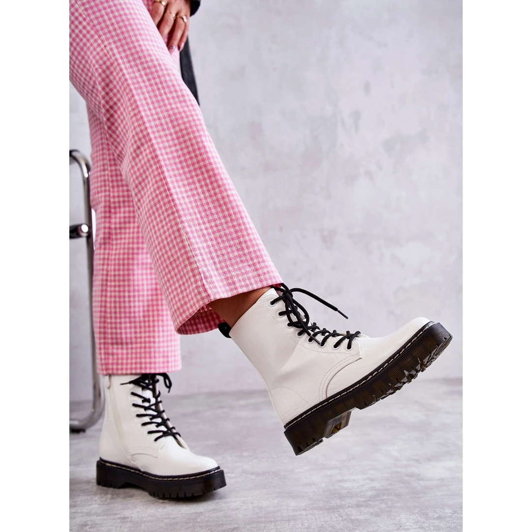 PG1 Bottes En Peau De Serpent Chaudes Blanches Pour Femmes Salma 8 PG1 Bottes En Peau De Serpent Chaudes Blanches Pour Femmes Salma – Image 8