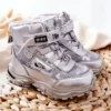 PJ2 Bottes De Neige Chaudes Silver Boots Erila Argent