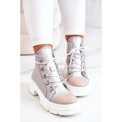 PK1 Bottes En Cuir Argentées Letty Beige -Lumière Écarlate Bottes pk1 bottes en cuir argentees letty beige 6 2000x2000 1