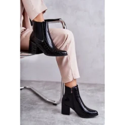 PL4 Bottes En Cuir Serpent La.Fi 260038B-XC Noir Le Noir -Lumière Écarlate Bottes pl4 bottes en cuir serpent la fi 260038b xc noir le noir 8 2000x2000 1