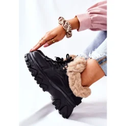 PM1 Bottes Chaudes Noires Pour Femmes Limerick Le Noir