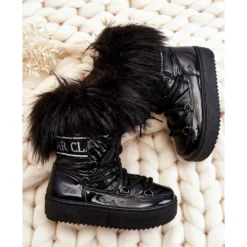 PM1 Bottes De Neige Isolées Enfant Lacets Noir Colioris Le Noir -Lumière Écarlate Bottes pm1 bottes de neige isolees enfant lacets noir colioris le noir 4 2000x2000 1