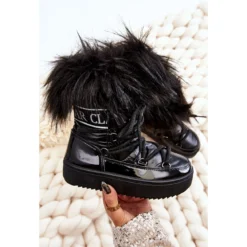 PM1 Bottes De Neige Isolées Enfant Lacets Noir Colioris Le Noir -Lumière Écarlate Bottes pm1 bottes de neige isolees enfant lacets noir colioris le noir 5 2000x2000 1