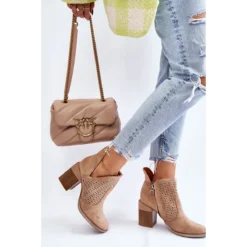 PM1 Bottes Découpées En Daim Beige Layne -Lumière Écarlate Bottes pm1 bottes decoupees en daim beige layne 5 2000x2000 1