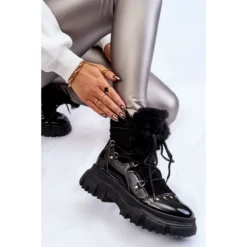 PM1 Bottes Pour Femmes à Lacets En Fourrure Noir Merron Le Noir -Lumière Écarlate Bottes pm1 bottes pour femmes a lacets en fourrure noir merron le noir 6 2000x2000 1