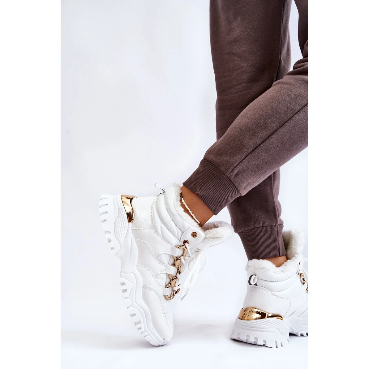 PM1 Bottes Sport Isolées Femme Trappeurs Lacets Blanc Bastini Blanche 4 PM1 Bottes Sport Isolées Femme Trappeurs Lacets Blanc Bastini Blanche – Image 4