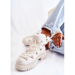 PS1 Bottes Chaudes En Eco-cuir Trappers Blanc Arisa Blanche -Lumière Écarlate Bottes ps1 bottes chaudes en eco cuir trappers blanc arisa blanche 6 2000x2000 1