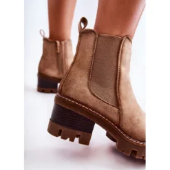 PS1 Bottes Chaudes Pour Femmes Avec Fermeture à Glissière Beige Lenaris Brun -Lumière Écarlate Bottes ps1 bottes chaudes pour femmes avec fermeture a glissiere beige lenaris brun 3 2000x2000 1