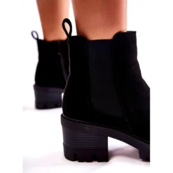 PS1 Bottes Chaudes Pour Femmes Avec Une Fermeture éclair, Noir Lenaris Le Noir -Lumière Écarlate Bottes ps1 bottes chaudes pour femmes avec une fermeture eclair noir lenaris le noir 4 2000x2000 1