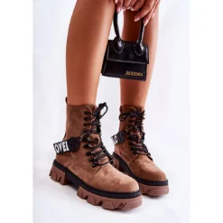 PS1 Bottes Hautes En Daim Avec Réchauffement Danity Marron Brun