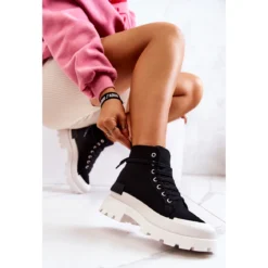 PS1 Bottes Noires Nouées Faithfull Le Noir -Lumière Écarlate Bottes ps1 bottes noires nouees faithfull le noir 5 2000x2000 1