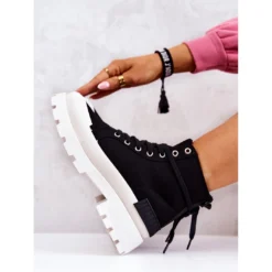 PS1 Bottes Noires Nouées Faithfull Le Noir -Lumière Écarlate Bottes ps1 bottes noires nouees faithfull le noir 7 2000x2000 1