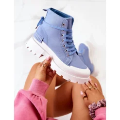 PS1 Bottes Nouées Bleu Fidèle