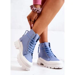 PS1 Bottes Nouées Bleu Fidèle -Lumière Écarlate Bottes ps1 bottes nouees bleu fidele 3 2000x2000 1